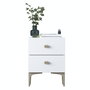 Hanah Home Mesita de Noche BD110 - 4111 Blanca